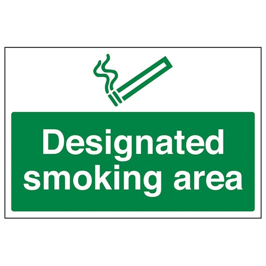 Designated Smoking Area |Eco-Friendly Safety Signs | Safety Signage