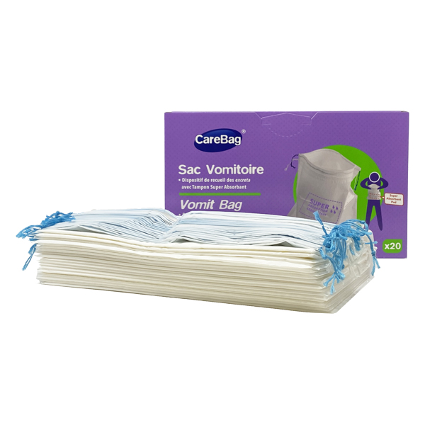 CareBag® Emesis Bag with Super-Absorbent Pouch