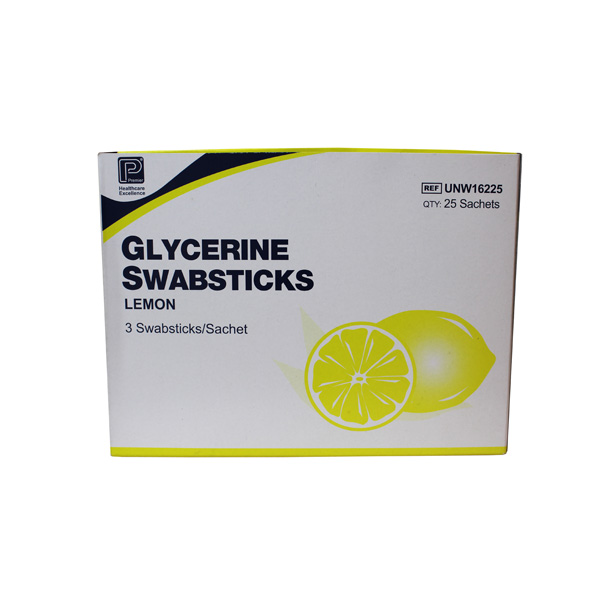 Lemon & Glycerine Swabs Oral Hygiene Swabs MediSupplies