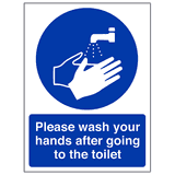 Please Wash Your Hands After - Portrait