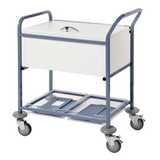 Sunflower Records Trolley With Folding Locking Top