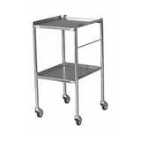 Bristol Maid Stainless Steel Trolleys - Fixed, Sides Up Shelves