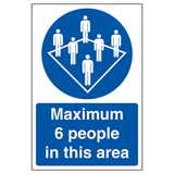 Maximum 6 People In This Area