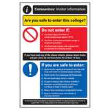 CV Visitor Information - Safe To Enter College