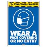 Stay COVID-19 Alert - Coverings - No Entry 