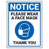 Notice - Please Wear A Face Mask