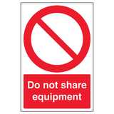 Do Not Share Equipment