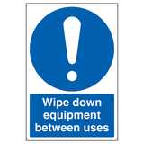 Wipe Down Equipment Between Uses