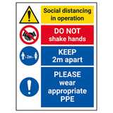 Social Distancing In Operation - Wear Appropriate PPE