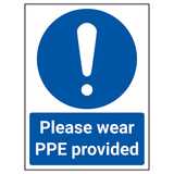 Please Wear PPE Provided