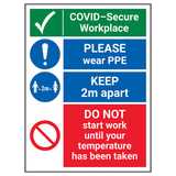 COVID-Secure Workplace - PLEASE Wear PPE