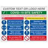 Custom Logo COVID-19 Site Safety Board - If You Have...