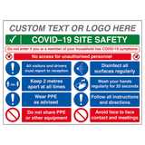 Custom Logo COVID-19 Site Safety - No Unauthorised...