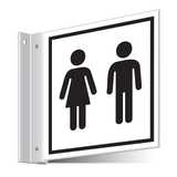 Unisex Toilets Corridor Sign 