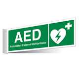 AED First Aid Corridor Sign - Landscape