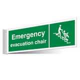 Emergency Evacuation Chair Corridor Sign 