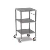 Bristol Maid Stainless Steel Trolleys - Fixed, Sides Down Shelves