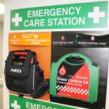 Defibrillator + Bleed Control Kit - Emergency Care Station