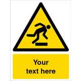 Custom Floor Level Obstacles Warning Safety Sign