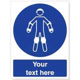 Custom Wear Protective Roller Sport Equipment Safety Sign