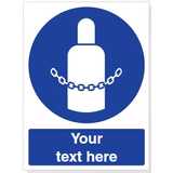 Custom Secure Gas Cylinders Safety Sign