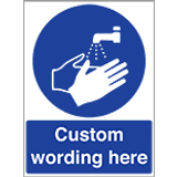 Custom Wash Hands Signs