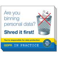 GDPR In Practice Stickers - For Bins