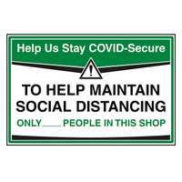 Stay COVID-Secure Retail Signs