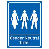 Gender Neutral Toilet Blue