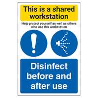 Shared Workstation/Disinfect
