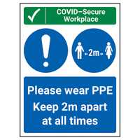 COVID-Secure Workplace - PPE / Keep 2m Apart