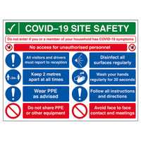 COVID-19 Site Safety - No Unauthorised Persons