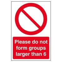 Please Do Not Form Groups Larger Than 6