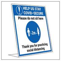 COVID-Secure Desk Sign - Do Not Sit Here