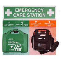 First Aid & Defibrillator - Emergency Care Station