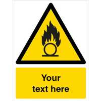 Custom Oxidising Substance Warning Safety Sign