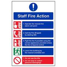 Staff Fire Action Notice