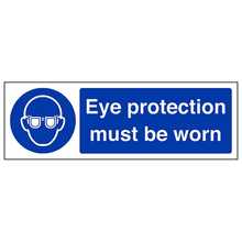 Eye Protection Must Be Worn - Landscape