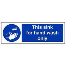 This Sink For Hand Wash Only - Landscape
