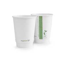 Double Wall Hot Cups - White