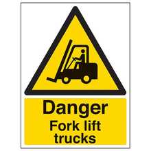 Danger Fork Lift Trucks - Portrait