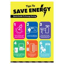 Tips to Save Energy Poster