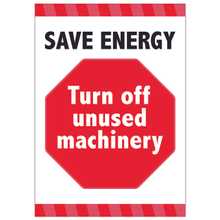 Turn Off Unused Machinery Poster