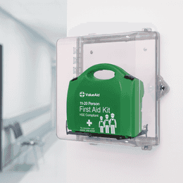 Clear Cabinet with HSE 11–20 Person First Aid Kit | First Aid Cabinet