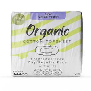 Care & Protect Organic 10 Day Pads x12