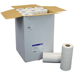 Hygiene Rolls 10" - 2ply - Flat Sheet - White