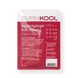 BurnKool Sterile Hydrogel Burn Dressing 10cm x 40cm
