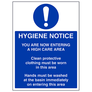 Hygiene Notice - Portrait