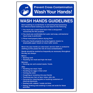 Wash Hands Guidelines - Portrait