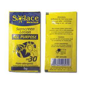 Sun Cream Sachets